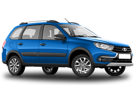 Lada Granta Cross Цвет: Ярко-синий Голубая планета (металлик)
